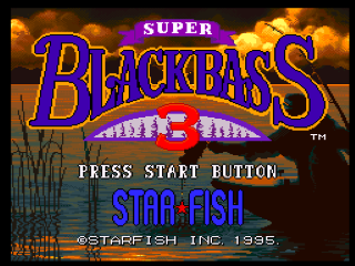 Super Black Bass 3 title screen for Super Famicom